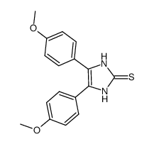 4,5-BIS-(4-METHOXY-PHENYL)-1,3-DIHYDRO-IMIDAZOLE-2-THIONE structure