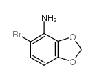 5-溴苯并[d][1,3]二氧-4-胺结构式