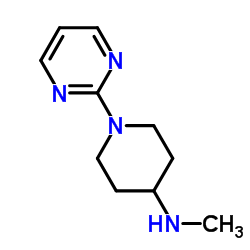 N-Methyl-1-(2-pyrimidinyl)-4-piperidinamine结构式