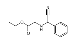 N-(cyano-phenyl-methyl)-glycine ethyl ester结构式