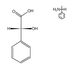 (R)-(+)-α-phenethylammonium (R)-(-)-mandelate Structure