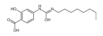 2-hydroxy-4-(octylcarbamoylamino)benzoic acid结构式