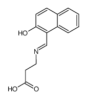 N-β-carboxyethyl-2-hydroxynaphthylideneimine结构式