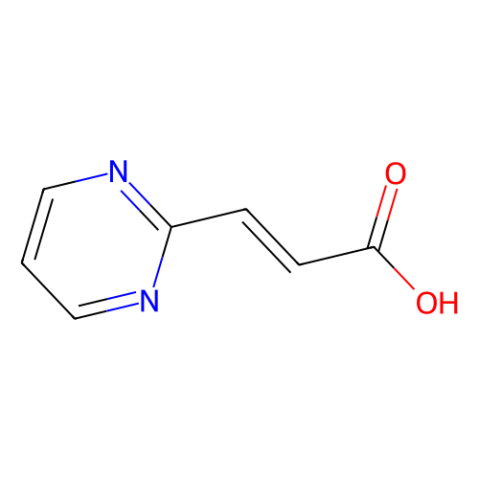 (E)-3-pyrimidin-2-ylprop-2-enoic acid structure