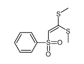2,2-bis(methylsulfanyl)ethenylsulfonylbenzene Structure