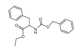 rac-N-benzyloxycarbonyl-phenylalanine ethyl ester结构式