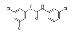 N-(3-chloro-phenyl)-N'-(3,5-dichloro-phenyl)-urea结构式