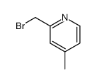 2-(Bromomethyl)-4-methylpyridine Structure