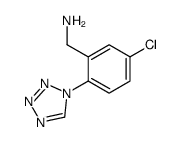 [5-chloro-2-(tetrazol-1-yl)phenyl]methanamine Structure
