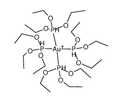 tetrakis(triethoxy-l5-phosphanyl)gold(V)结构式