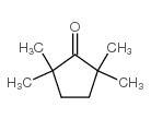 2,2,5,5-tetramethylcyclopentan-1-one Structure