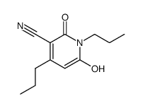 1,4-dipropyl-2,6-dioxo-1,2,3,6-tetrahydropyridine-3-carbonitrile结构式
