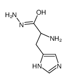 (2S)-2-amino-3-(1H-imidazol-5-yl)propanehydrazide结构式