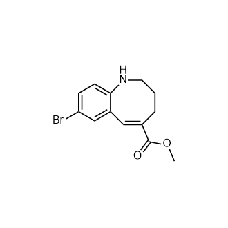 Methyl8-bromo-1,2,3,4-tetrahydro-1-benzazocine-5-carboxylate Structure