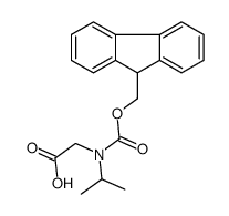 2-[9H-fluoren-9-ylmethoxycarbonyl(propan-2-yl)amino]acetic acid结构式
