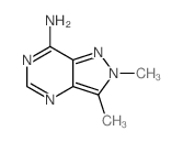 2H-Pyrazolo[4,3-d]pyrimidin-7-amine,2,3-dimethyl-结构式