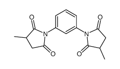 1,1'-(1,3-phenylene)bis[3-methylpyrrolidine-2,5-dione] structure