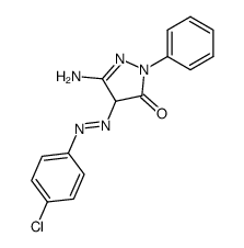 5-amino-2-phenyl-2H-pyrazole-3,4-dione 4-(4-chloro-phenyl)-hydrazone Structure