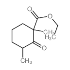 Cyclohexanecarboxylicacid, 1,3-dimethyl-2-oxo-, ethyl ester Structure