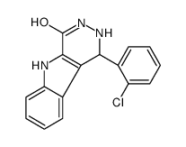 1-(2-chlorophenyl)-1,2,3,5-tetrahydropyridazino[4,5-b]indol-4-one结构式