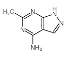 1H-Pyrazolo[3,4-d]pyrimidin-4-amine,6-methyl-结构式