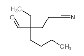 4-ethyl-4-formyl-octanenitrile Structure