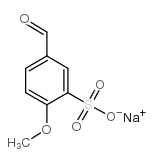 4-甲氧基苯甲醛-3-磺酸钠结构式