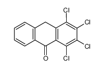 1,2,3,4-Tetrachloroanthracen-9(10H)-one结构式