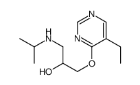 1-(5-ethylpyrimidin-4-yl)oxy-3-(propan-2-ylamino)propan-2-ol Structure