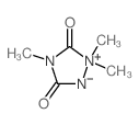1,2,4-Triazolidinium,1,1,4-trimethyl-3,5-dioxo-, inner salt structure