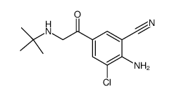 4'-amino-3'-chloro-5'-cyano-2-tert.butylamino-acetophenone Structure