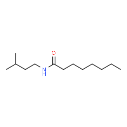 Octanamide, N-(3-Methylbutyl)- Structure