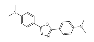 4-[2-[4-(dimethylamino)phenyl]-1,3-oxazol-5-yl]-N,N-dimethylaniline结构式