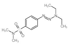 Benzenesulfonamide,4-(3,3-diethyl-1-triazen-1-yl)-N,N-dimethyl-结构式