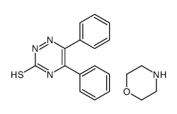 5,6-diphenyl-2H-1,2,4-triazine-3-thione,morpholine Structure