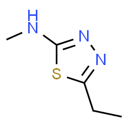 1,3,4-Thiadiazol-2-amine,5-ethyl-N-methyl-结构式