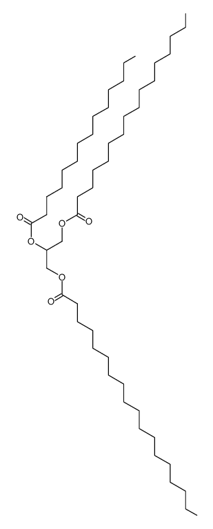 1,2,3-Propanetriol=1-palmitate 2-myristate 3-stearate结构式