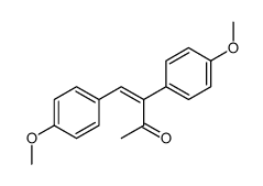 3,4-Bis(p-methoxyphenyl)-3-buten-2-one structure