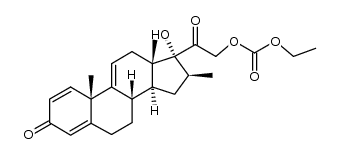 17-hydroxy-16beta-methylpregna-1,4,9(11)-triene-3,20-dione 21-(ethylcarbonate) picture