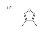 lithium,3,4-dimethyl-2H-thiophen-2-ide结构式