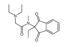 2-(Diethylamino)-N-(1,3-dioxo-2-ethylindan-2-yl)-N-methylacetamide结构式