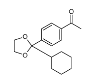 1-[4-(2-cyclohexyl-1,3-dioxolan-2-yl)phenyl]ethanone结构式