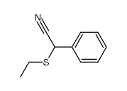 2-(ethylthio)-2-phenylacetonitrile Structure