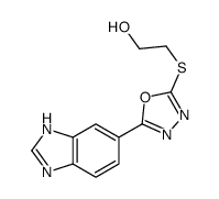 Ethanol, 2-[[5-(1H-benzimidazol-5-yl)-1,3,4-oxadiazol-2-yl]thio]- (9CI) picture