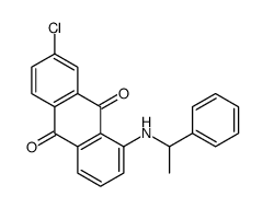 7-chloro-1-(1-phenylethylamino)anthracene-9,10-dione结构式