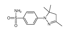 4-(3,5,5-trimethyl-4H-pyrazol-1-yl)benzenesulfonamide结构式