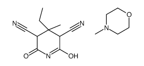 4-ethyl-4-methyl-2,6-dioxopiperidine-3,5-dicarbonitrile,4-methylmorpholine Structure