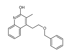 3-methyl-4-(2-phenylmethoxyethyl)-1H-quinolin-2-one结构式