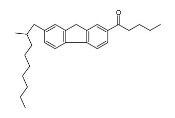 1-[7-(2-methylnonyl)-9H-fluoren-2-yl]pentan-1-one结构式