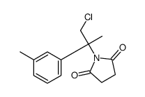 1-[1-chloro-2-(3-methylphenyl)propan-2-yl]pyrrolidine-2,5-dione结构式